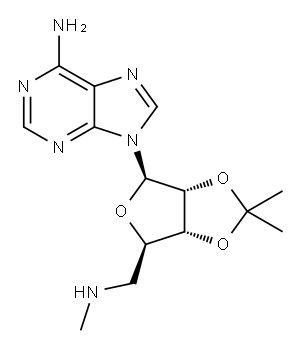 Adenosine, 5'-deoxy-5'-(MethylaMino)-2',3'-O-(1-Methylethylidene)- Structure