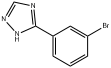 3-(3-Bromophenyl)-4H-1,2,4-triazole Struktur