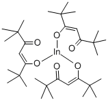 三(2,2,6,6-四甲基-3,5-庚二酮)铟(Ⅲ) 结构式