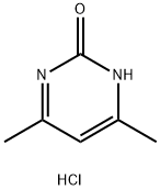 4,6-二甲基-2-羟基嘧啶盐酸盐, 34289-60-6, 结构式