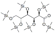 2-O,3-O,4-O,5-O,6-O-Pentakis(trimethylsilyl)-D-gluconic acid trimethylsilyl ester Struktur