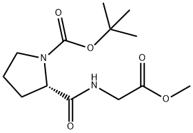 Boc-Pro-Gly-OMe Struktur