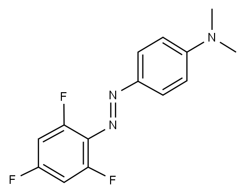 N,N-Dimethyl-p-[(2,4,6-trifluorophenyl)azo]aniline Struktur