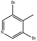 3,5-二溴-4-甲基吡啶, 3430-23-7, 结构式