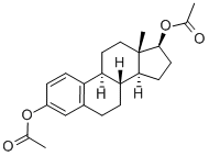 雌二醇二乙酸酯, 3434-88-6, 结构式