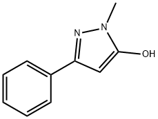 1-Methyl-3-phenyl-1H-pyrazol-5-ol Structure