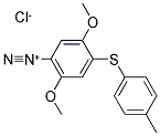P-DIAZO(4'-TOLYL)MERCAPTO-2,5-DIMETHOXY BENZENE ZINC CHLORIDE SALT 结构式
