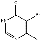 4-羟基-5-溴-6-甲基嘧啶 结构式