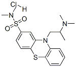 10-[2-(dimethylamino)propyl]-N,N-dimethyl-10H-phenothiazine-2-sulphonamide monohydrochloride 结构式