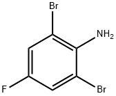 2,6-ジブロモ-4-フルオロアニリン 化学構造式