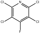 4-氟-2,3,5,6-四氯吡啶, 34415-32-2, 结构式