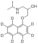 DL‐プロプラノロール‐D7(RING‐D7) 化学構造式