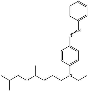 N-ethyl-N-[2-[1-(2-methylpropoxy)ethoxy]ethyl]-4-(phenylazo)aniline Struktur