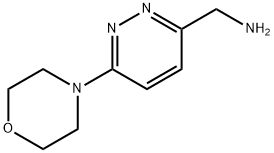 (6-N-吗啉基哒嗪-3-基)甲胺, 344413-28-1, 结构式