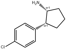 CIS-2-(4-CHLORO-PHENYL)-CYCLOPENTYLAMINE Structure