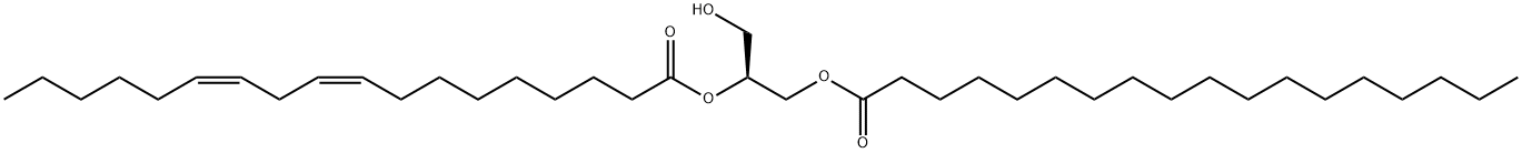 1-stearoyl-2-linoleoyl-sn-glycerol, 34487-26-8, 结构式
