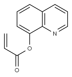 アクリル酸8-キノリル 化学構造式