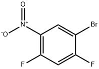 1-ブロモ-2,4-ジフルオロ-5-ニトロベンゼン 化学構造式