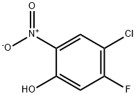 4-CHLORO-5-FLUORO-2-NITROPHENOL Struktur