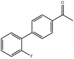 1-(2'-フルオロ-1,1'-ビフェニル-4-イル)エタノン 化学構造式