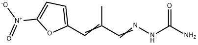 3-(5-Nitrofuran-2-yl)-2-methylacrylaldehyde semicarbazone Struktur
