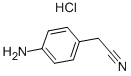 p-アミノベンジルシアニド・塩酸 化学構造式