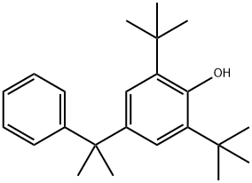 2,6-bis(tert-butyl)-4-(1-methyl-1-phenylethyl)phenol Structure
