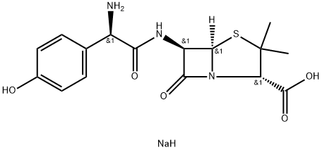 アモキシシリンナトリウム 化学構造式
