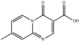 8-メチル-4-オキソ-4H-ピリド[1,2-A]ピリミジン-3-カルボン酸 化学構造式