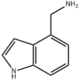 (1H-インドール-4-イルメチル)アミン 化学構造式