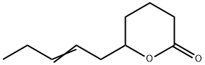 2H-PYRAN-2-ONE, TETRAHYDRO-6-(2-PENTENYL) Structure
