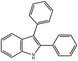2,3-ジフェニル-1H-インドール 化学構造式
