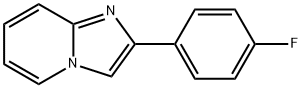 2-(4-フルオロフェニル)イミダゾ[1,2-A]ピリジン 化学構造式