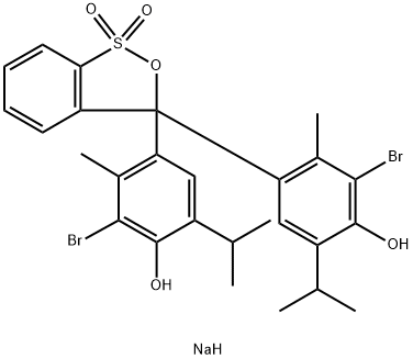 Natrium-α-(3-brom-5-isopropyl-4-oxo-2-methyl-2,5-cyclohexadienyliden)-2-(3-brom-4-hydroxy-5-isopropyl-2-methylphenyl)toluolsulfonat