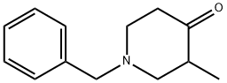 3-メチル-1-(フェニルメチル)-4-ピペリジノン 化学構造式