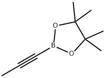 4,4,5,5-テトラメチル-2-(1-プロピン-1-イル)-1,3,2-ジオキサボロラン 化学構造式