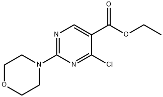 ETHYL 4-CHLORO-2-MORPHOLINOPYRIMIDINE-5-CARBOXYLATE Structure