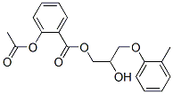 2-hydroxy-3-(2-methylphenoxy)propyl o-acetylsalicylate  Struktur