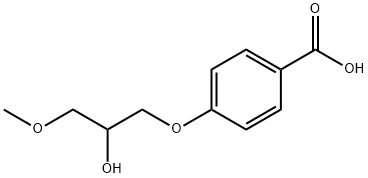 4-(2-HYDROXY-3-METHOXY-PROPOXY)-BENZOIC ACID Struktur