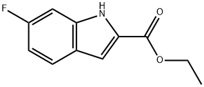 6-氟吲哚-2-甲酸乙酯 结构式