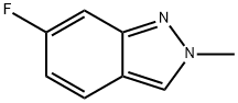 6-氟-2-甲基-2H-吲唑 结构式