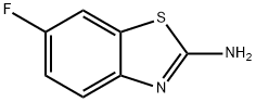 2-アミノ-6-フルオロベンゾチアゾール 化学構造式