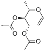 3,4-二-O-乙酰-1,5-酐-2,6-双脱氧-L-阿拉伯-己-1-糖醇 结构式