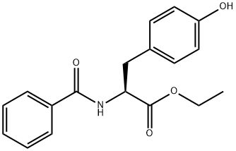 N-苯甲酰-L-酪氨酸乙酯, 3483-82-7, 结构式