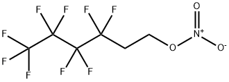 硝酸3,3,4,4,5,5,6,6,6-ノナフルオロヘキシル 化学構造式