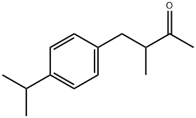 3-メチル-4-[4-(1-メチルエチル)フェニル]-2-ブタノン 化学構造式