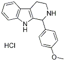 1-(4-メトキシフェニル)-2,3,4,9-テトラヒドロ-1H-Β-カルボリン塩酸塩 化学構造式