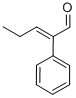 2-苯基-2-戊烯醛, 3491-63-2, 结构式