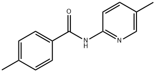 4-メチル-N-(5-メチル-2-ピリジニル)ベンズアミド 化学構造式