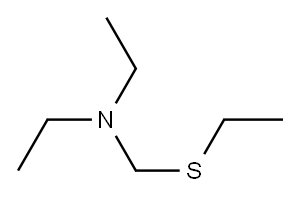 N-エチル-N-[(エチルチオ)メチル]エタンアミン 化学構造式
